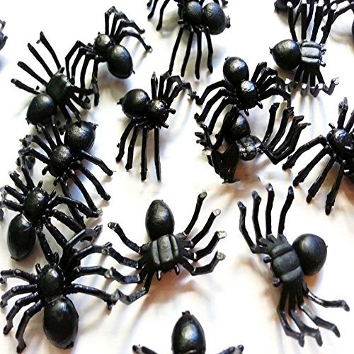 Verisimilar Plastic Spiders Toys Guestway® Tricky Prank Bug Halloween ...