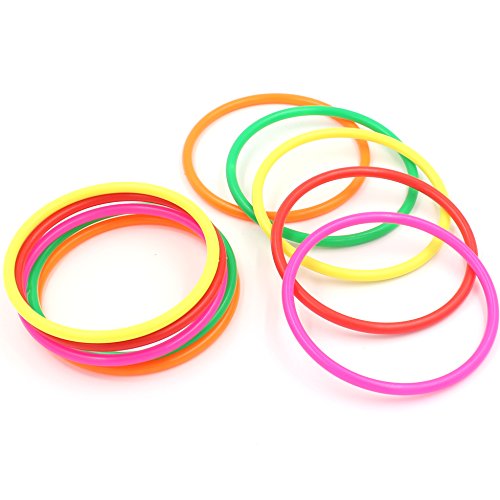 Zicome Plastic Colorful Rings for Ring Toss Games, 10 Pack | FrightFun.com