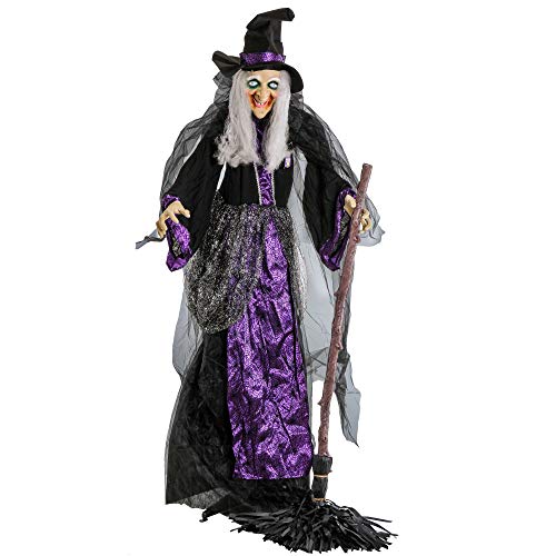 Halloween Haunters 6 foot Animated Standing Scary Speaking Turning ...